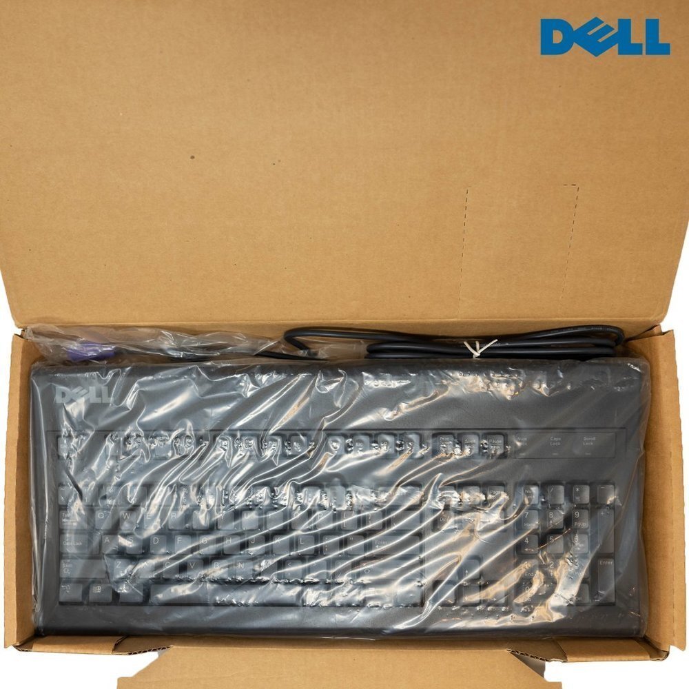 Dell AT101w Vintage Black Keyboard NEW RARE